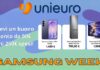 Unieuro gives away a €50 discount voucher for every €250 spent, with Samsung Week!