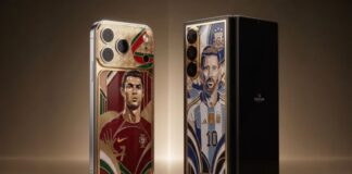 The new luxury Samsung and iPhone models are dedicated to Messi and Ronaldo