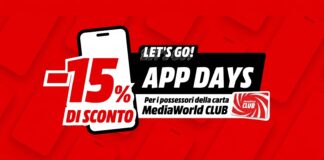 MediaWorld APP Days: 15% off thousands of products, only for the weekend!